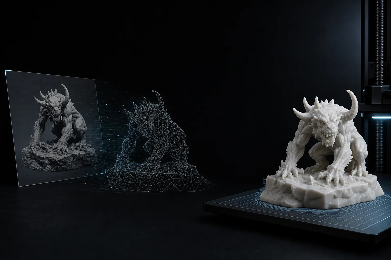 面向 3D 打印的 AI 图片转 STL 转换器 background